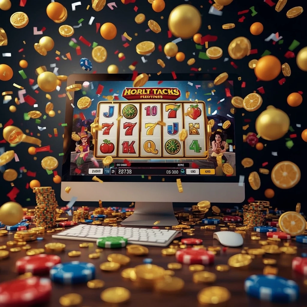 máquinas tragamonedas en el monitor HAZ CASINO
