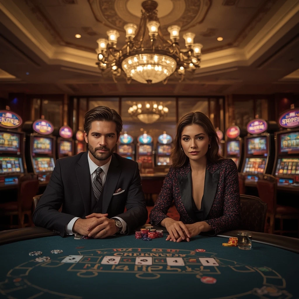 Dos jugadores de póker en HAZ CASINO